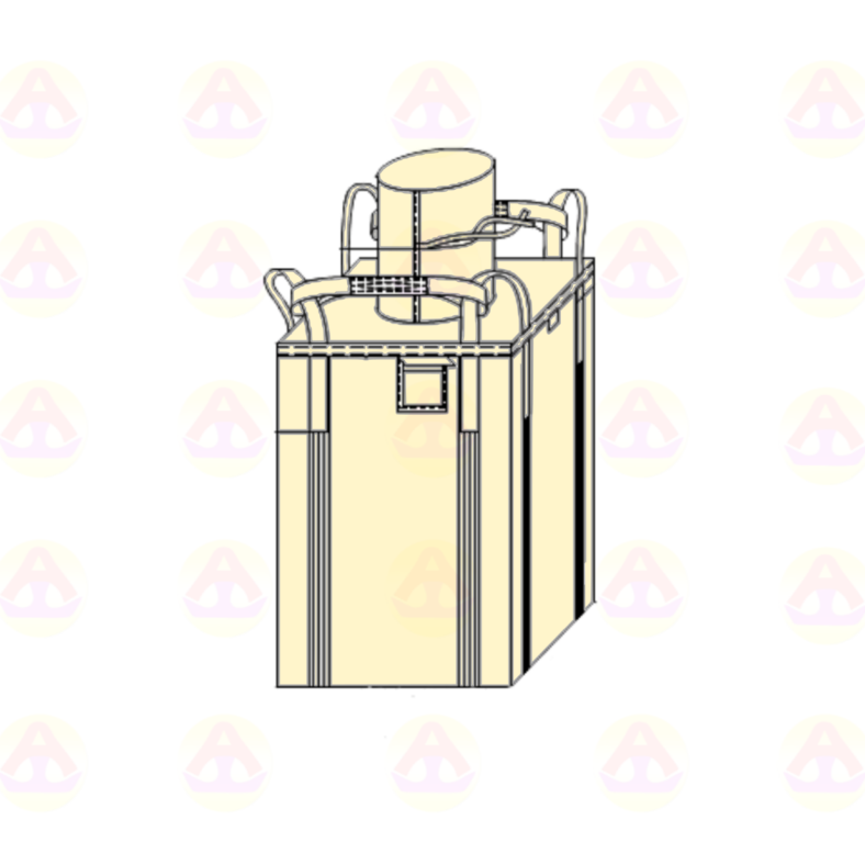 Bao Jumbo vuông ống nạp đáy phẳng